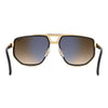 1072 Double-Bridge Stainless Steel Sunglasses