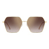 3057 Women's Hexagonal Sunglasses with Gradient Lenses