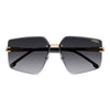 1074 Rimless Geometric Sunglasses