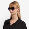 1074 Rimless Geometric Sunglasses