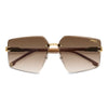 1074 Rimless Geometric Sunglasses