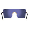 1075 Rimless Square Shield Women's Sunglasses