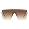 1075 Rimless Square Shield Women's Sunglasses