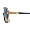 CA 1053 Titanium Aviator Sunglasses with Brow Bar