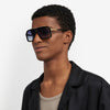 CA 1053 Titanium Aviator Sunglasses with Brow Bar