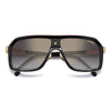 CA 1053 Titanium Aviator Sunglasses with Brow Bar