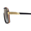 CA 1053 Titanium Aviator Sunglasses with Brow Bar