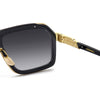 CA 1053 Titanium Aviator Sunglasses with Brow Bar