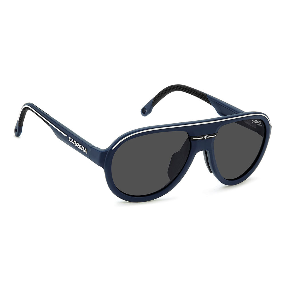Carrera C SPORT 09 Aviator Sunglasses with Magnetic Side Spoilers Matte Blue – side view