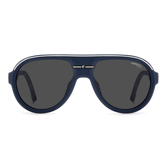 Carrera C SPORT 09 Aviator Sunglasses with Magnetic Side Spoilers Matte Blue – front view