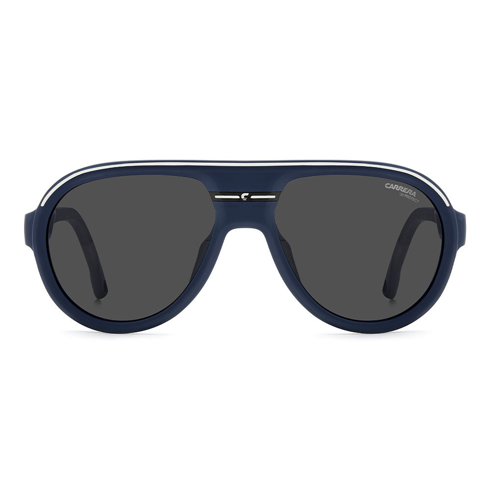 Carrera C SPORT 09 Aviator Sunglasses with Magnetic Side Spoilers Matte Blue – front view