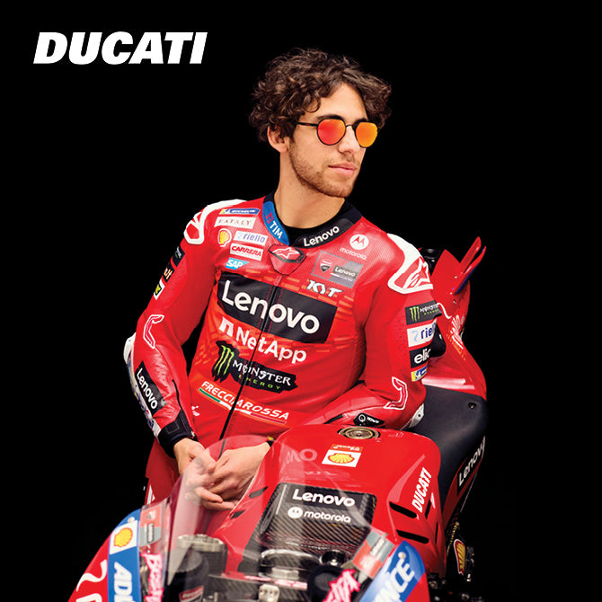 <span class="lg-txt">Carrera x Ducati Motorcycle Glasses</span>  <p>Motorcycle Glasses To Fuel Their Passion</p>