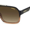 1014 Mens Brown-Gradient Navigator Sunglasses