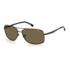 8040 Mens Lightweight Rectangular Sunglasses