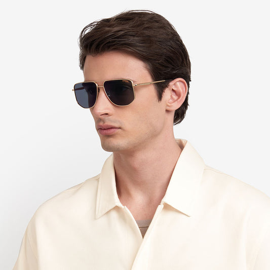 355 Double-Bridge Sunglasses Metal Temples