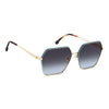 3057/S Women's Hexagonal Sunglasses with Gradient Lenses