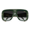 Flaglab 18 Two-Tone Oversized Shield Sunglasses