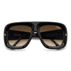 Flaglab 18 Two-Tone Oversized Shield Sunglasses