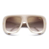 Flaglab 18 Two-Tone Oversized Shield Sunglasses