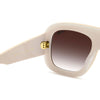 Flaglab 18 Two-Tone Oversized Shield Sunglasses