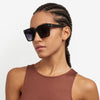 3067 Women's Square Sunglasses with Rivet Details