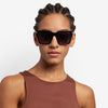 3067 Women's Square Sunglasses with Rivet Details