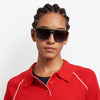 C Sport 04 Flat-Top Rectangular Sunglasses