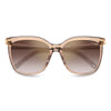 Carrera 3017 Women's Rectangular Frame Designer Sunglasses Honey Gold - close front view