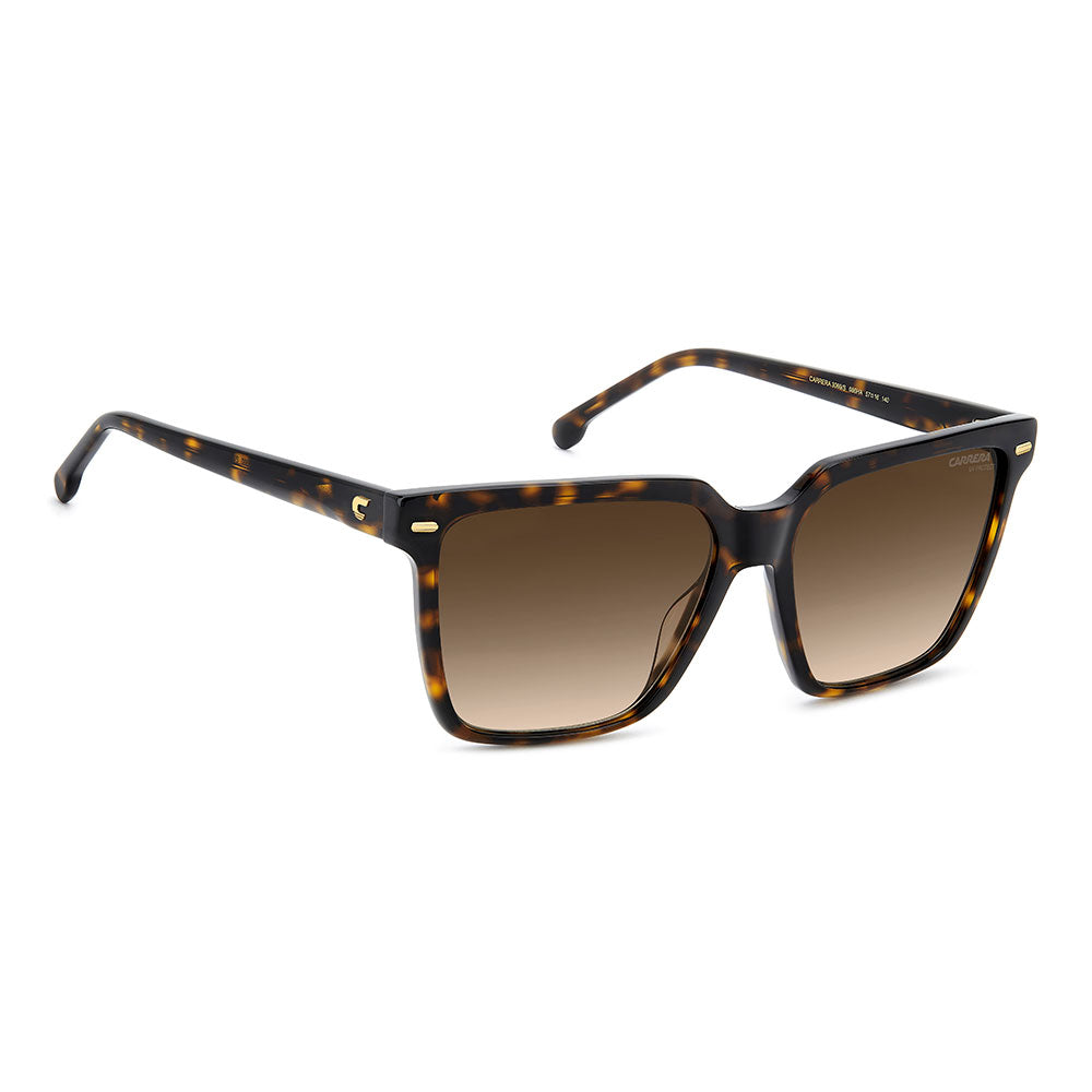 Carrera 3069 Rectangular Frame Sunglasses Havana - side view