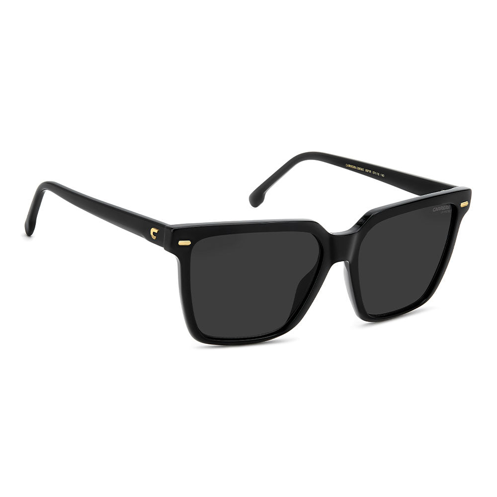 Carrera 3069 Rectangular Frame Sunglasses Black - side view