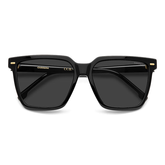 Carrera 3069 Rectangular Frame Sunglasses Black - close front view