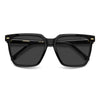 Carrera 3069 Rectangular Frame Sunglasses Black - close front view
