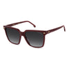 Carrera 3069 Rectangular Frame Sunglasses Burgundy - angled view