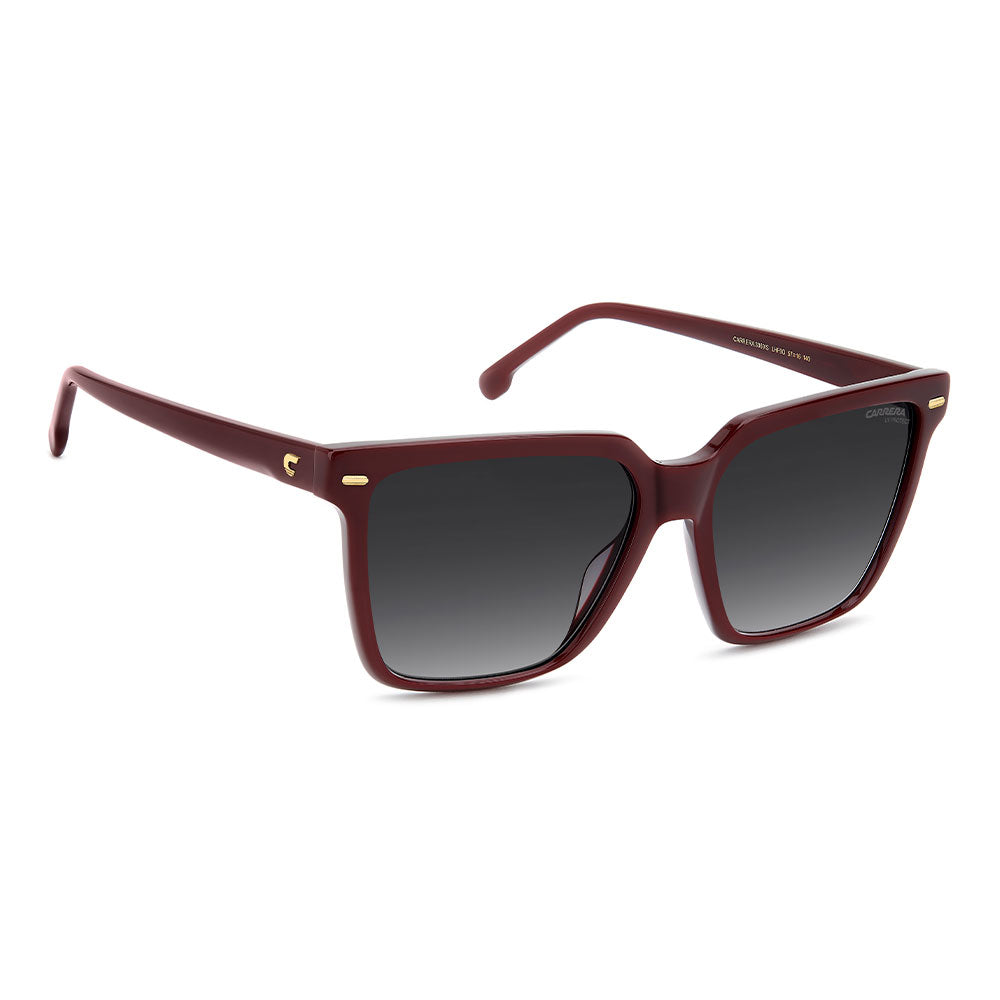 Carrera 3069 Rectangular Frame Sunglasses Burgundy - side view