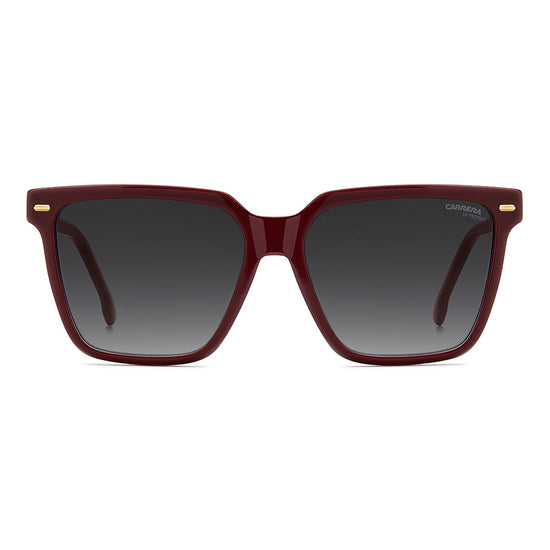 Carrera 3069 Rectangular Frame Sunglasses Burgundy - front view