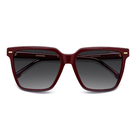 Carrera 3069 Rectangular Frame Sunglasses Burgundy - close front view