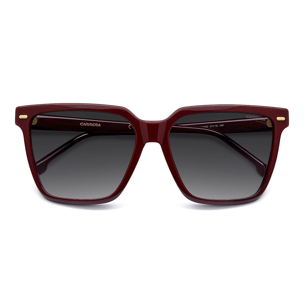 Carrera 3069 Rectangular Frame Sunglasses Burgundy - close front view