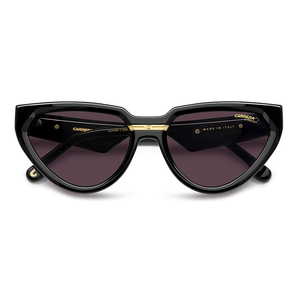 Carrera Victory C 20 Butterfly Sunglasses Black – close front view