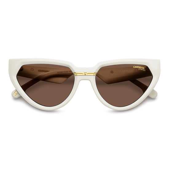 Carrera Victory C 20 Butterfly Sunglasses Ivory – close front view