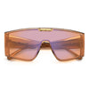 Carrera Victory C 18 Mask Sunglasses Brown Orange – close front view