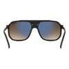 Carrera 1077 Pilot-Style Navigator Sunglasses Matte Black Gold - back view