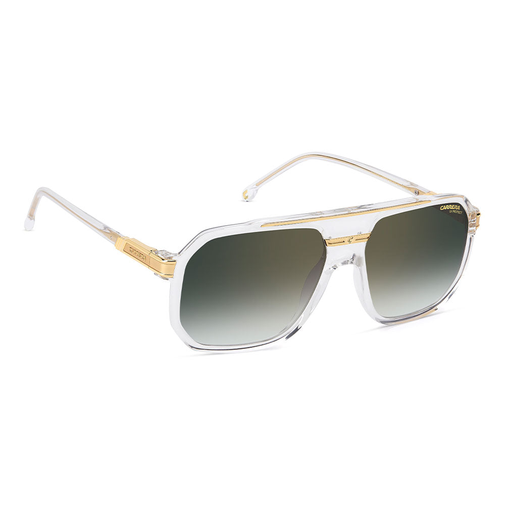 Carrera 1077 Pilot-Style Navigator Sunglasses Crystal Gold - side view