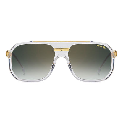 Carrera 1077 Pilot-Style Navigator Sunglasses Crystal Gold - front view