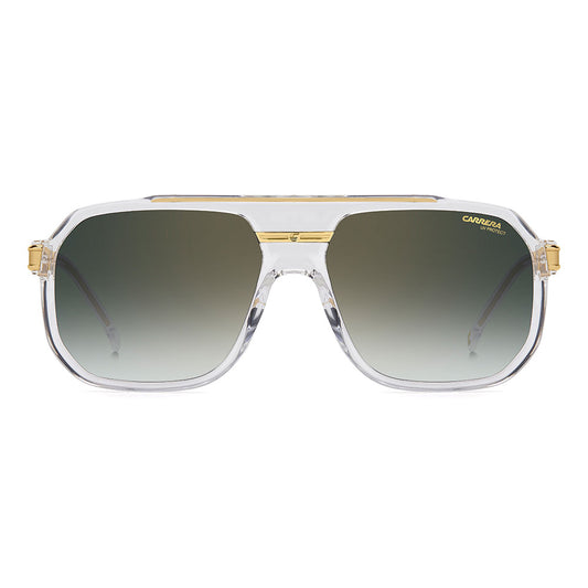 Carrera 1077 Pilot-Style Navigator Sunglasses Crystal Gold - front view