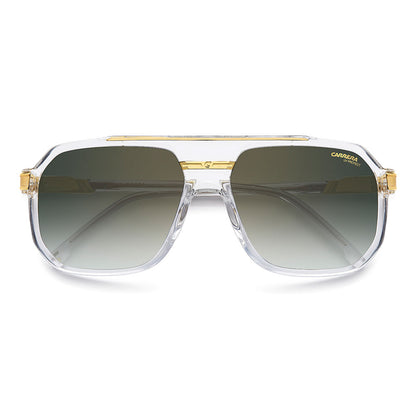 Carrera 1077 Pilot-Style Navigator Sunglasses Crystal Gold - close front view