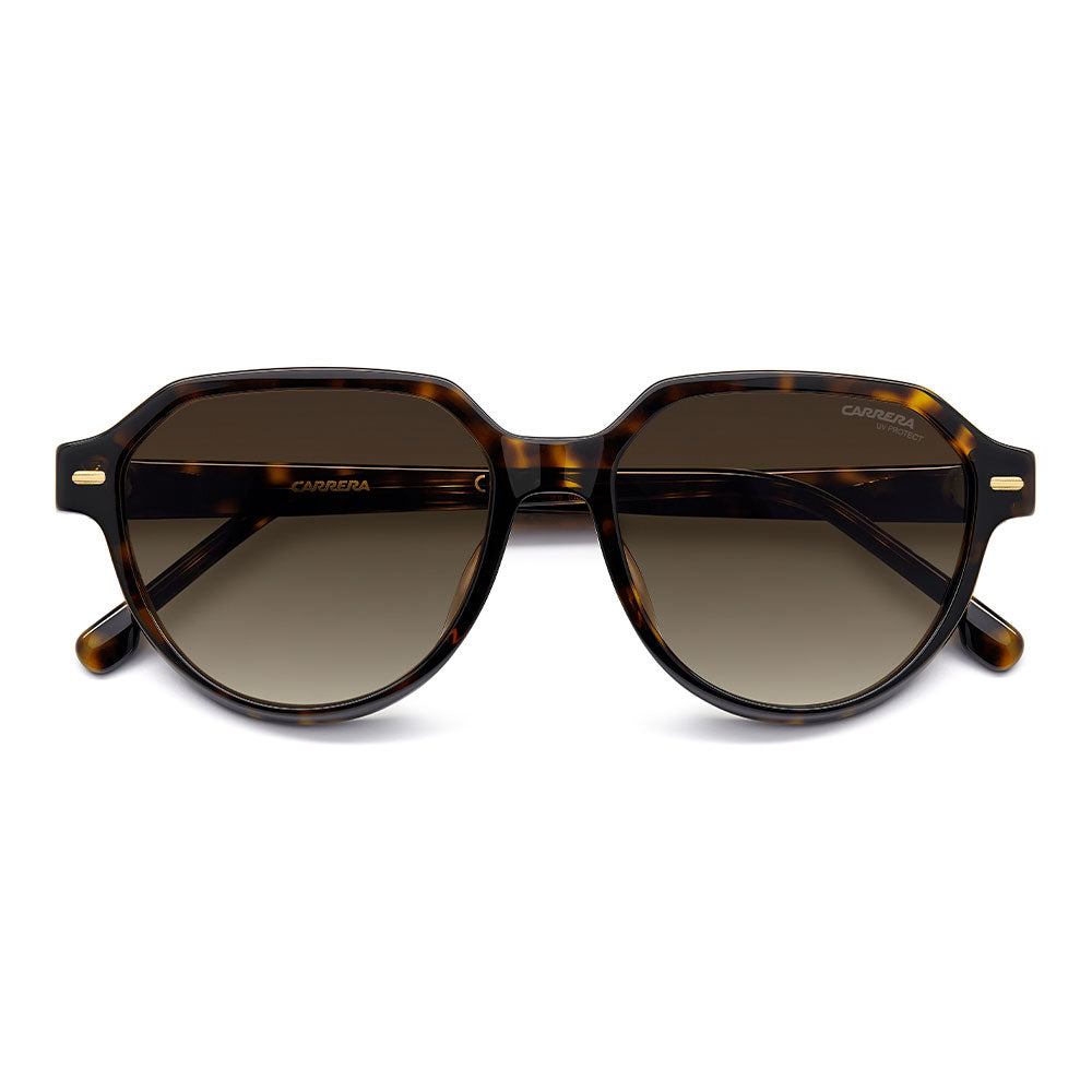 Carrera 3068 Pantos-Style Designer Sunglasses Havana - close front view