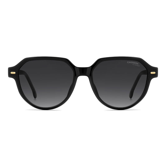 Carrera 3068 Pantos-Style Designer Sunglasses Black - front view