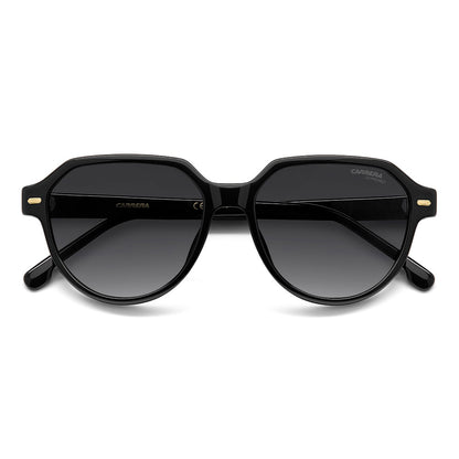 Carrera 3068 Pantos-Style Designer Sunglasses Black - close front view