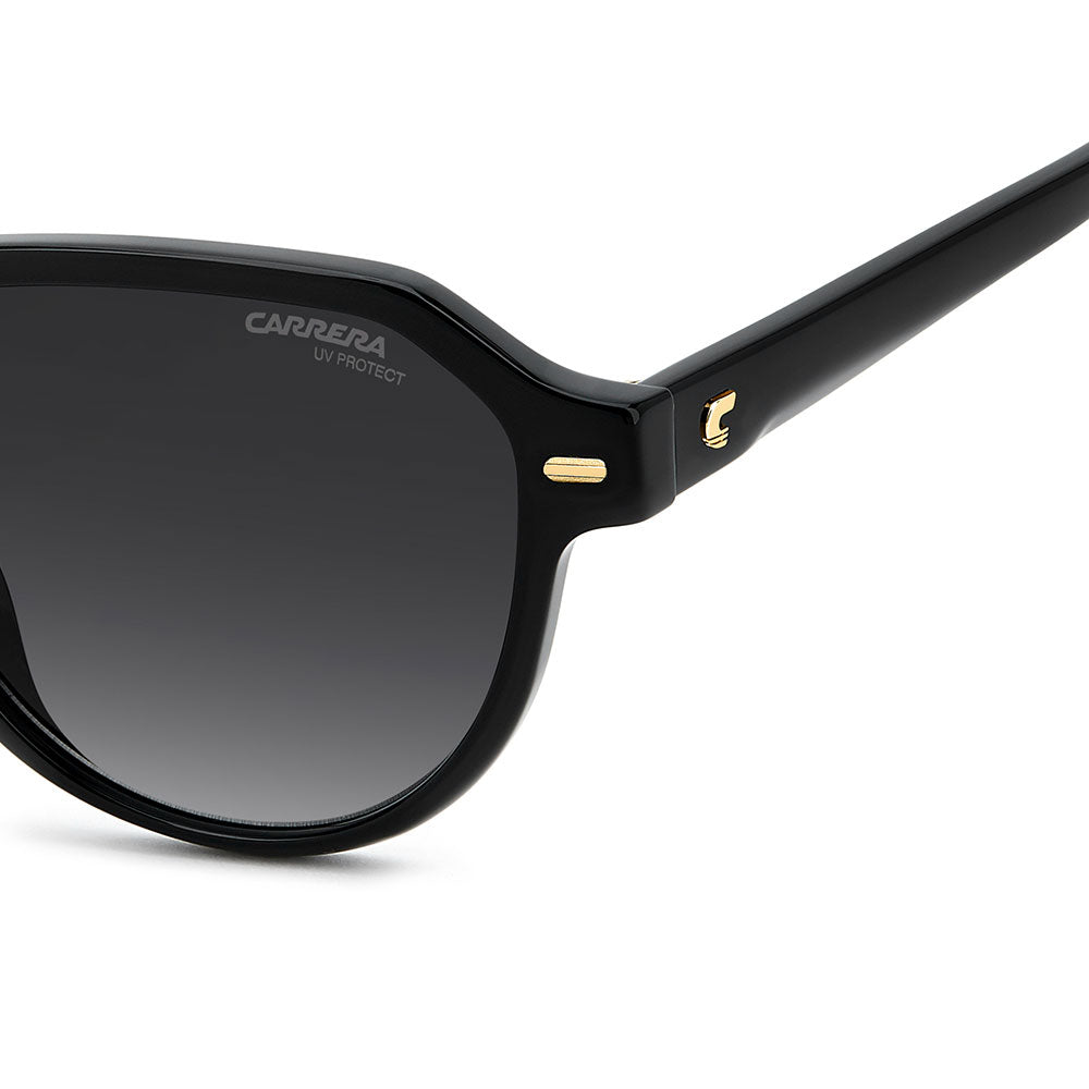 Carrera 3068 Pantos-Style Designer Sunglasses Black - temple detail