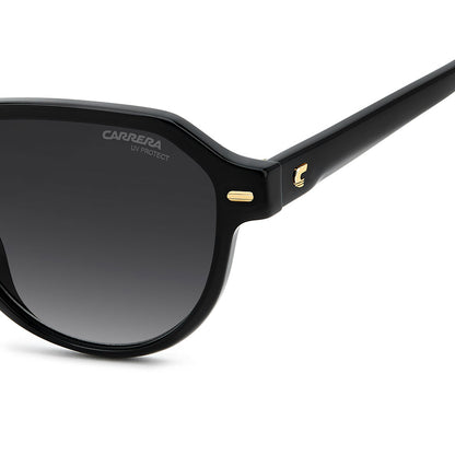 Carrera 3068 Pantos-Style Designer Sunglasses Black - temple detail
